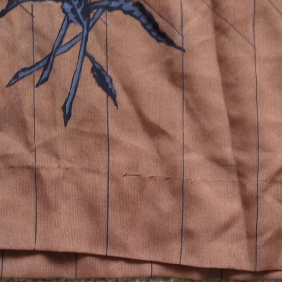 Vintage Floral Embroidered Brown Dress - Picture 4 of 11